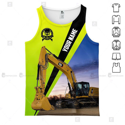 Green Heavy Equipment 3D All Over Printed Clothes HE62