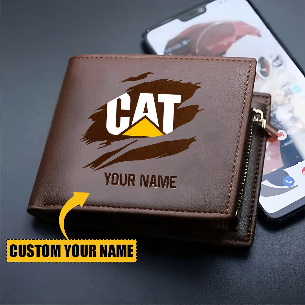 CAT Personalized Leather Wallet For Fans – Limited Edition CR012208