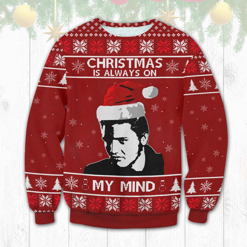 Elvis Presley Ugly Christmas Sweater