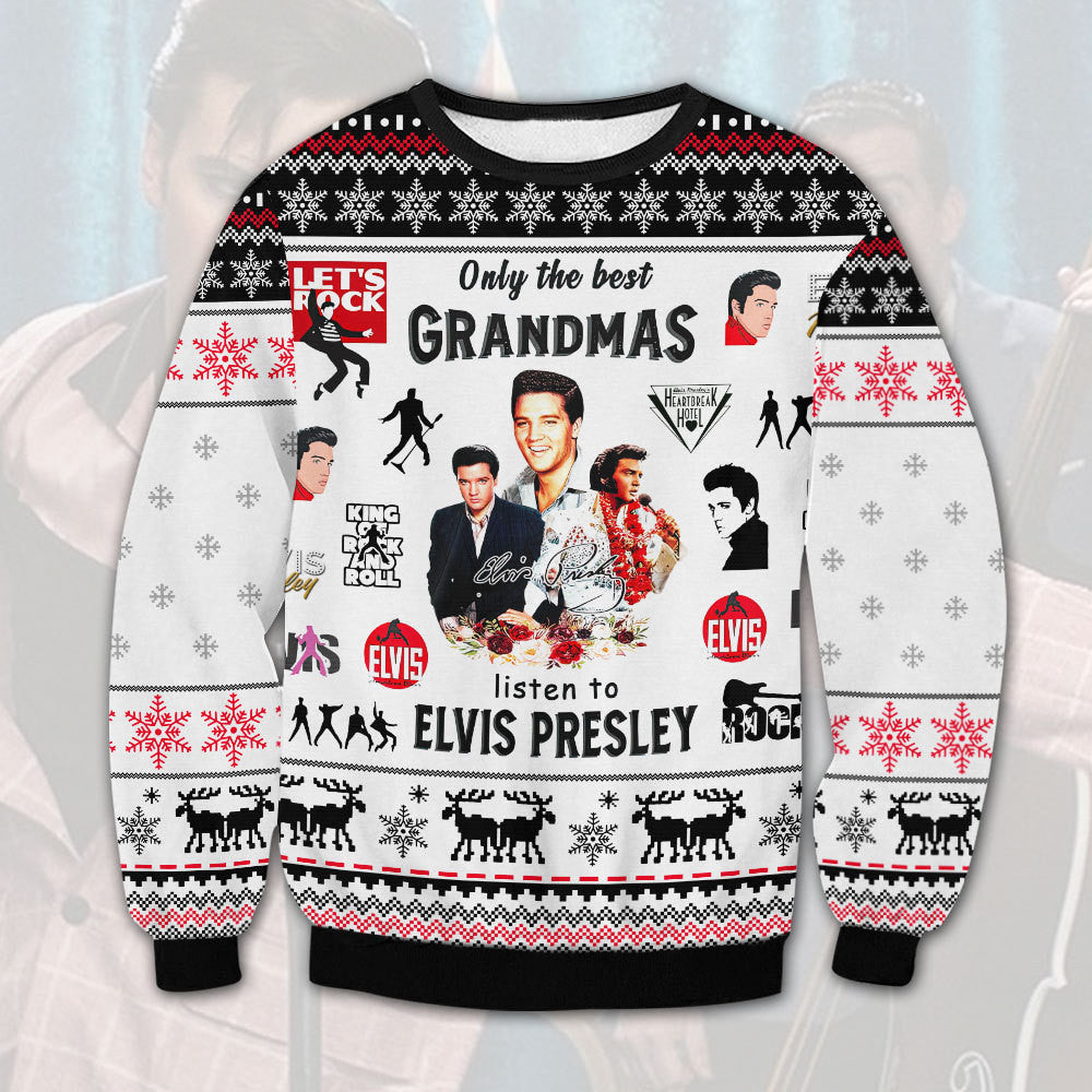 Elvis Presley Ugly Christmas Sweater