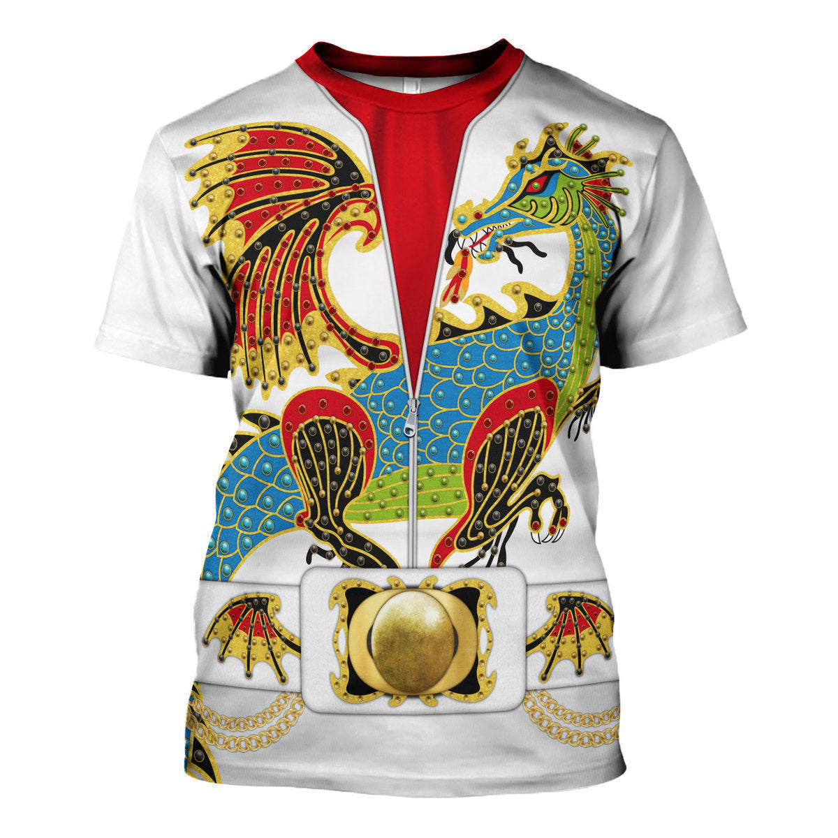 Elviss Presleyy The Dragon Outfit Costume Hoodie Sweatshirt T-Shirt Tracksuit