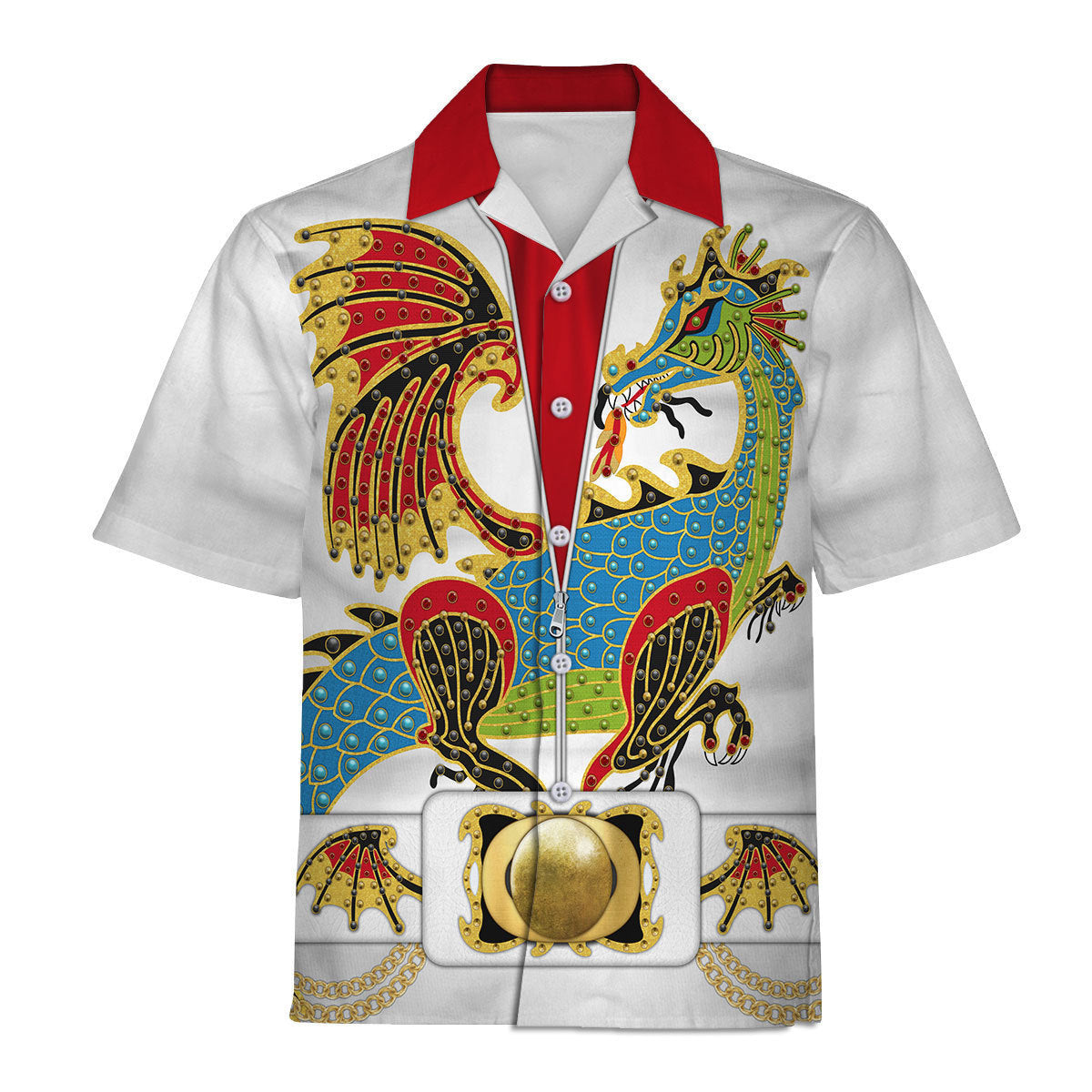 Elviss Presleyy The Dragon Outfit Costume Hoodie Sweatshirt T-Shirt Tracksuit