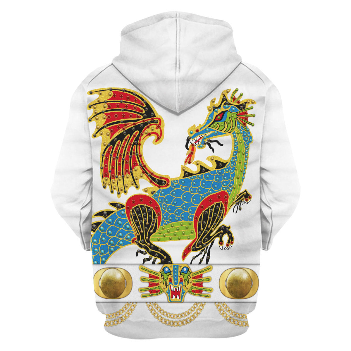 Elviss Presleyy The Dragon Outfit Costume Hoodie Sweatshirt T-Shirt Tracksuit