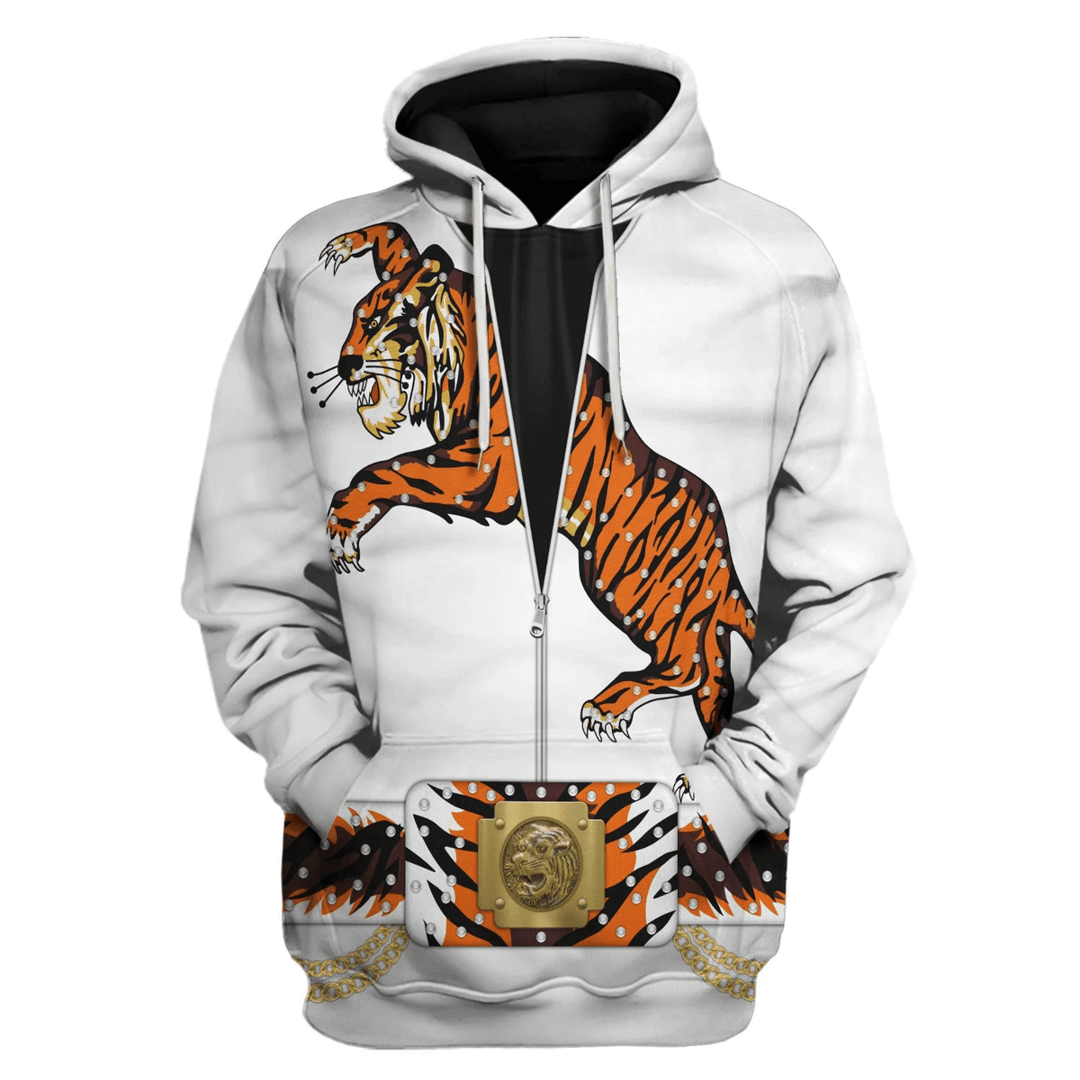 Elviss Presleyy Tiger Costume Hoodie Sweatshirt T-Shirt Tracksuit