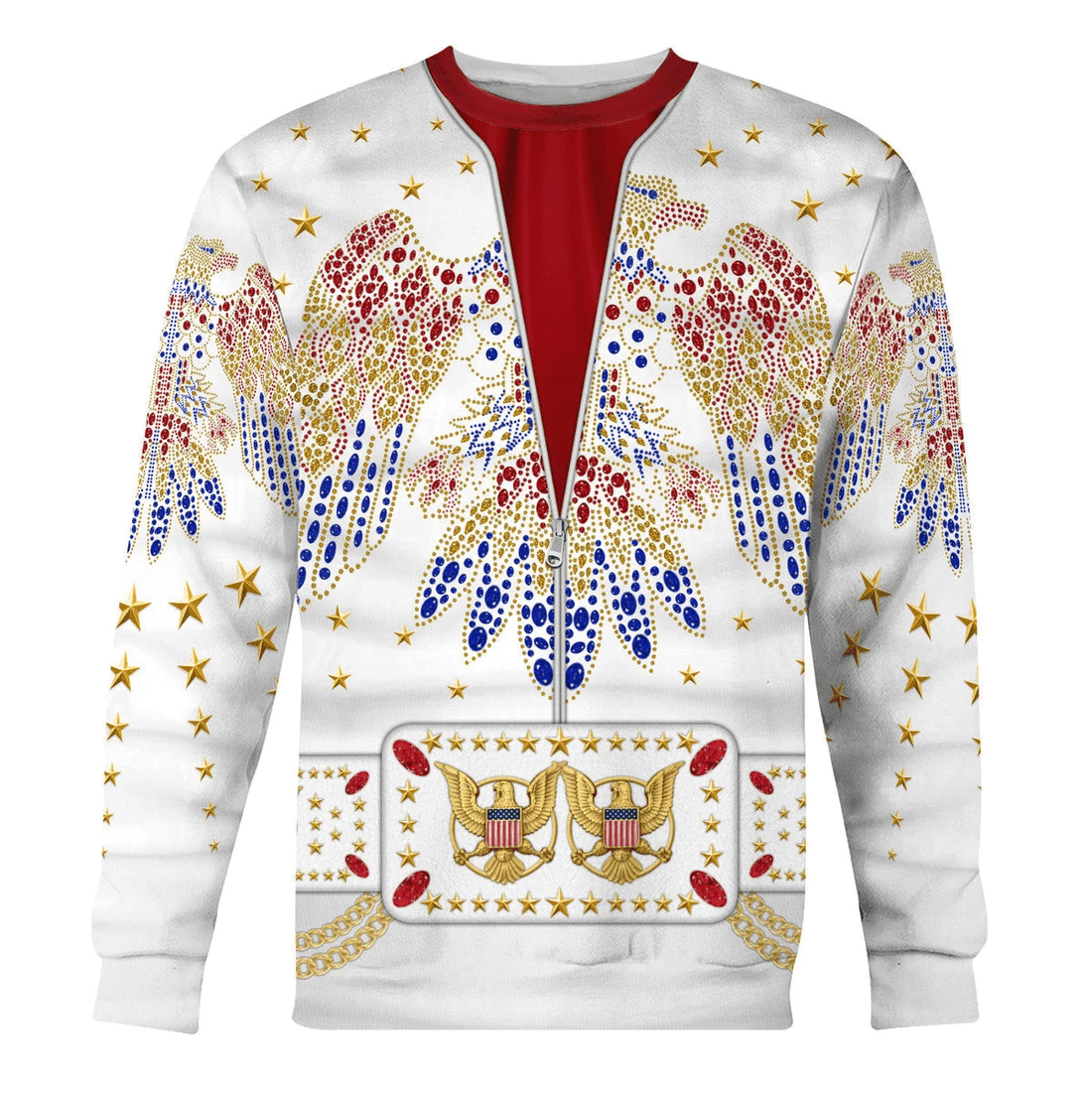 Elviss Presleyy Eagle Costume Hoodie Sweatshirt T-Shirt Tracksuit Sweatpants
