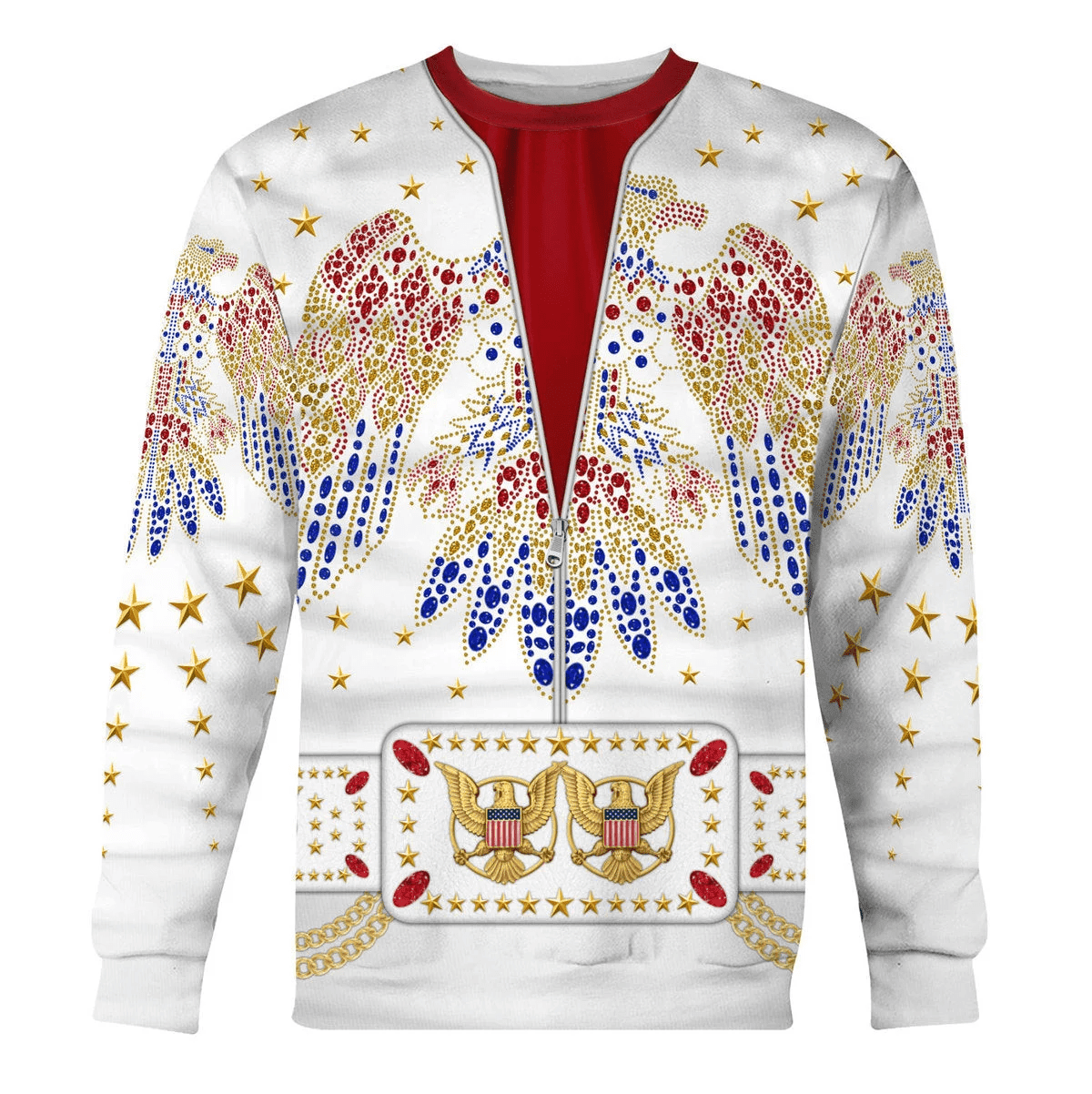 Elviss Presleyy Eagle Costume Hoodie Sweatshirt T-Shirt Tracksuit Sweatpants
