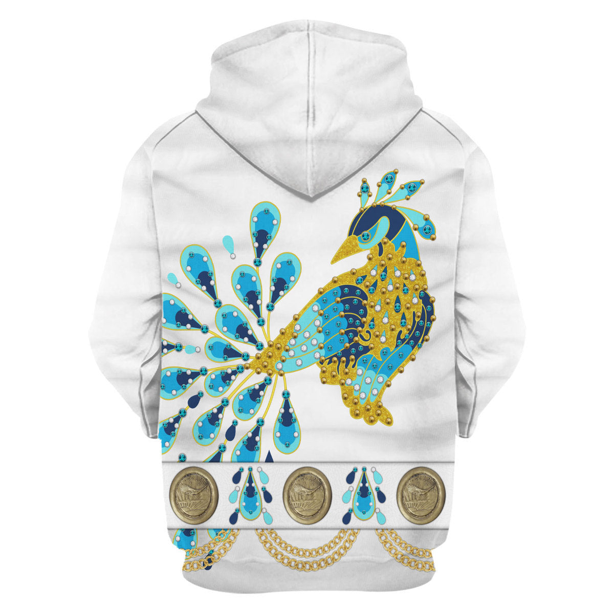 Elviss Presleyy Peacock Outfit Costume Hoodie Sweatshirt T-Shirt Tracksuit