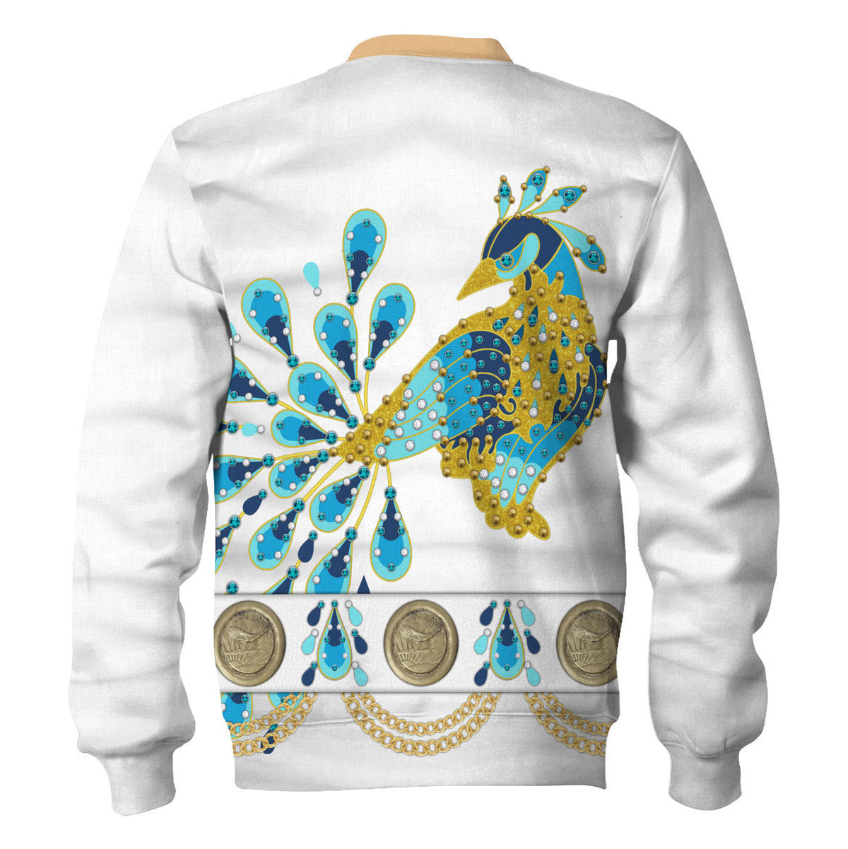 Elviss Presleyy Peacock Outfit Costume Hoodie Sweatshirt T-Shirt Tracksuit