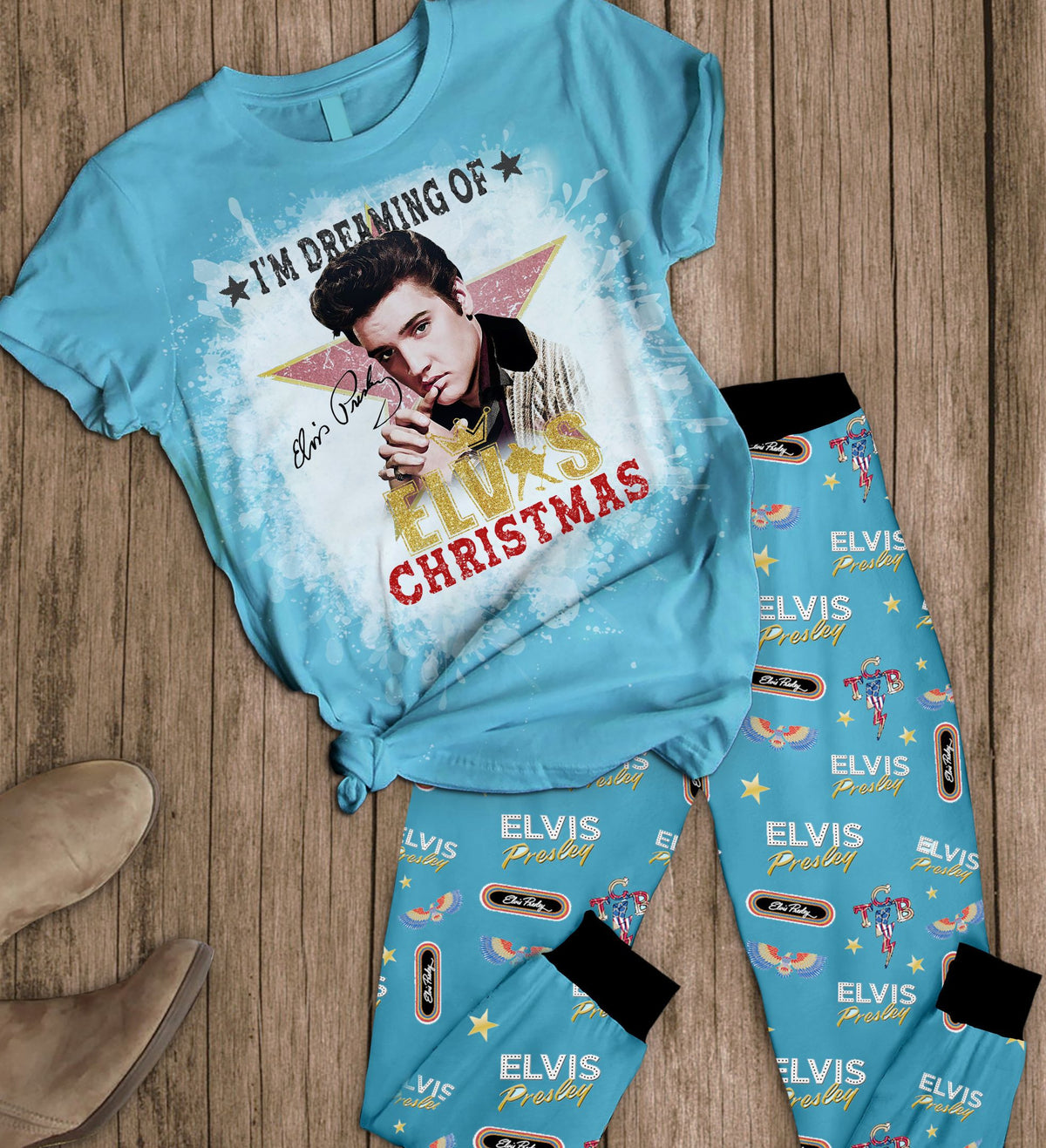 PREMIUM ELV PAJAMAS SET LD - TH1791