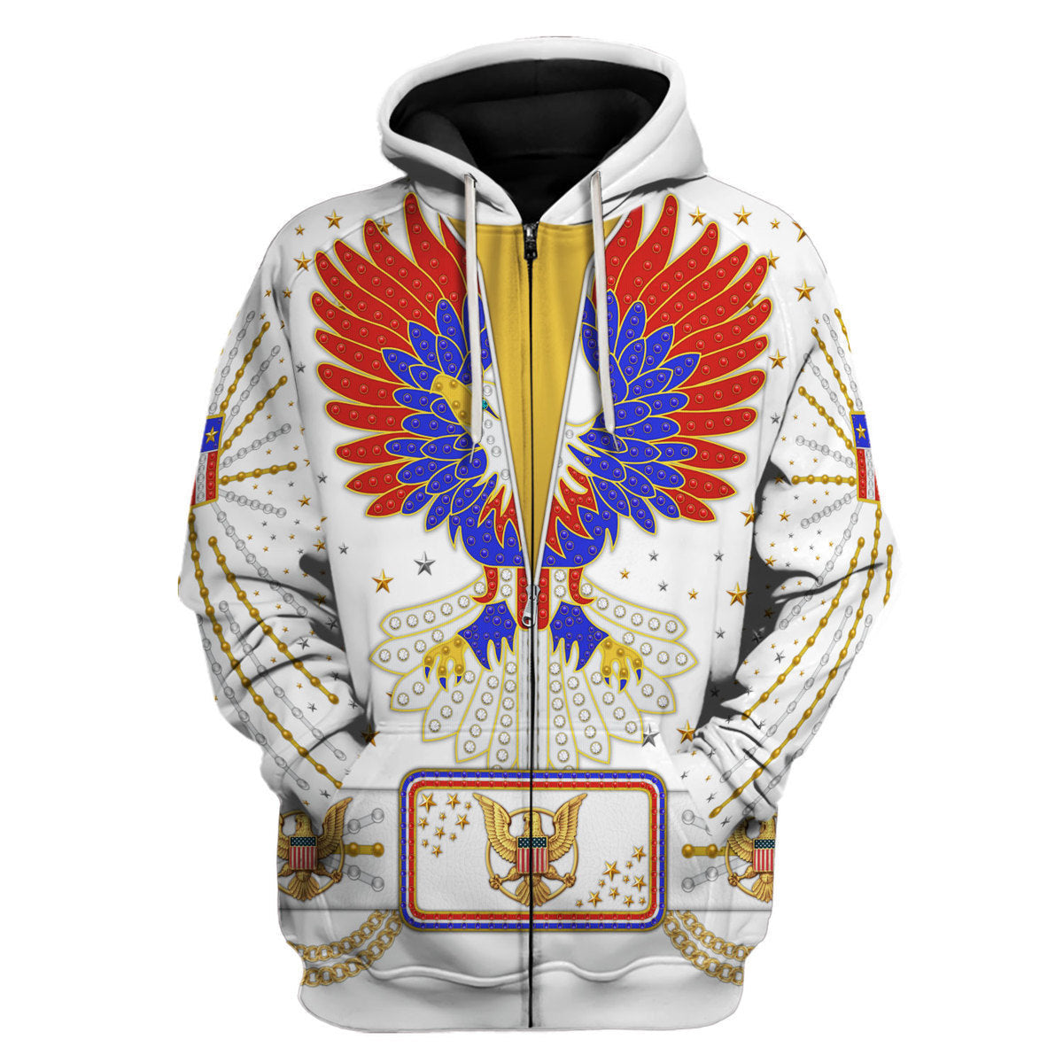 Elvis New Generation Eagle Jumpsuit Costume Hoodie Sweatshirt T-Shirt Tracksuit