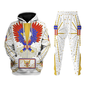 Elvis New Generation Eagle Jumpsuit Costume Hoodie Sweatshirt T-Shirt Tracksuit
