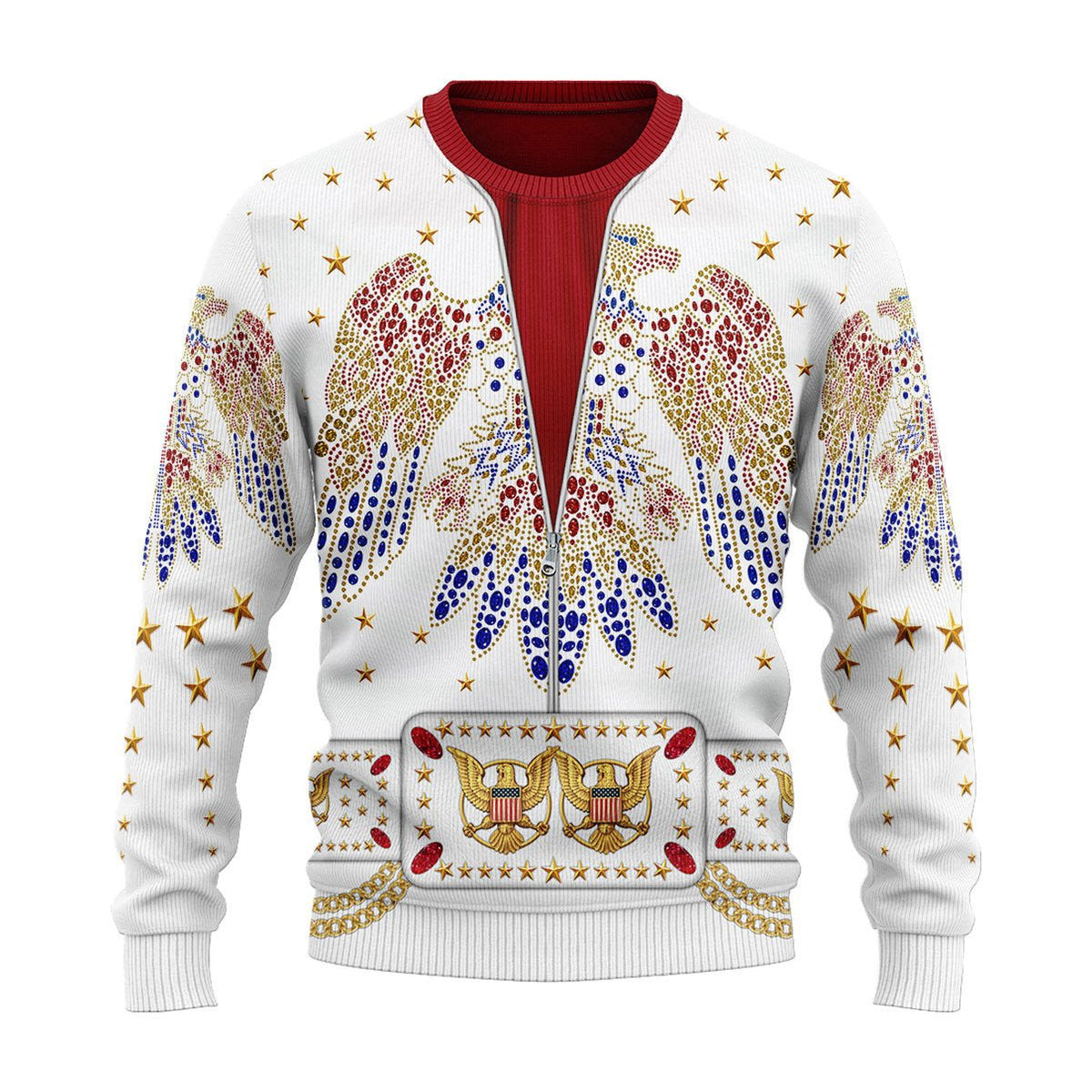 Elvis Presley Costumes Christmas Ugly Sweater
