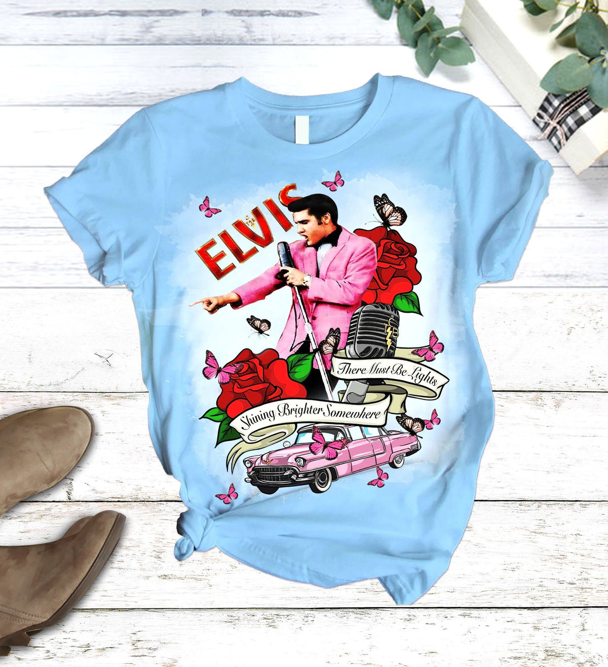 ELVIS 2D Pajamas T-Shirt & Sweatpants Set THAOVTT722