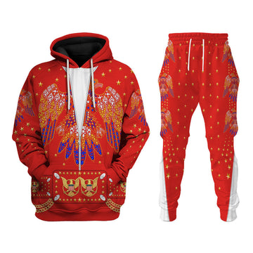 Elvis EAGLE JUMPSUIT Red Costume Hoodie Sweatshirt T-Shirt Tracksuit
