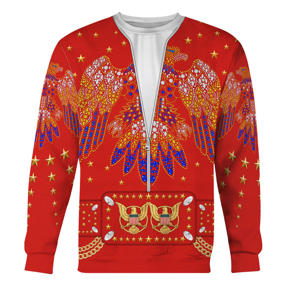 Elvis EAGLE JUMPSUIT Red Costume Hoodie Sweatshirt T-Shirt Tracksuit