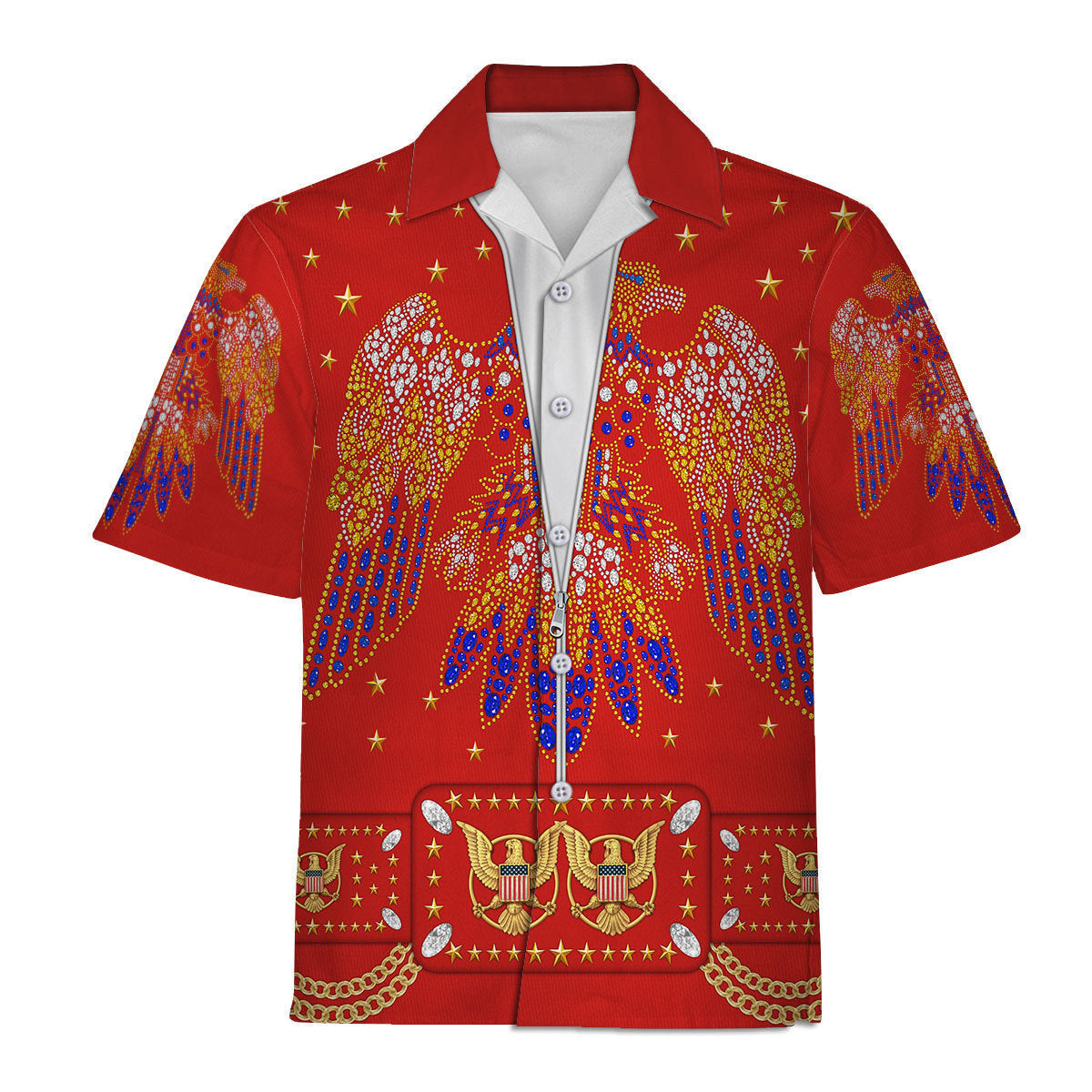 Elvis EAGLE JUMPSUIT Red Costume Hoodie Sweatshirt T-Shirt Tracksuit