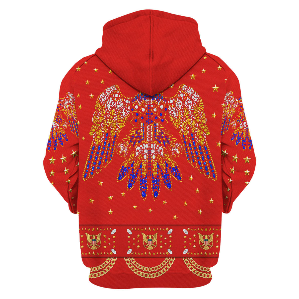 Elvis EAGLE JUMPSUIT Red Costume Hoodie Sweatshirt T-Shirt Tracksuit