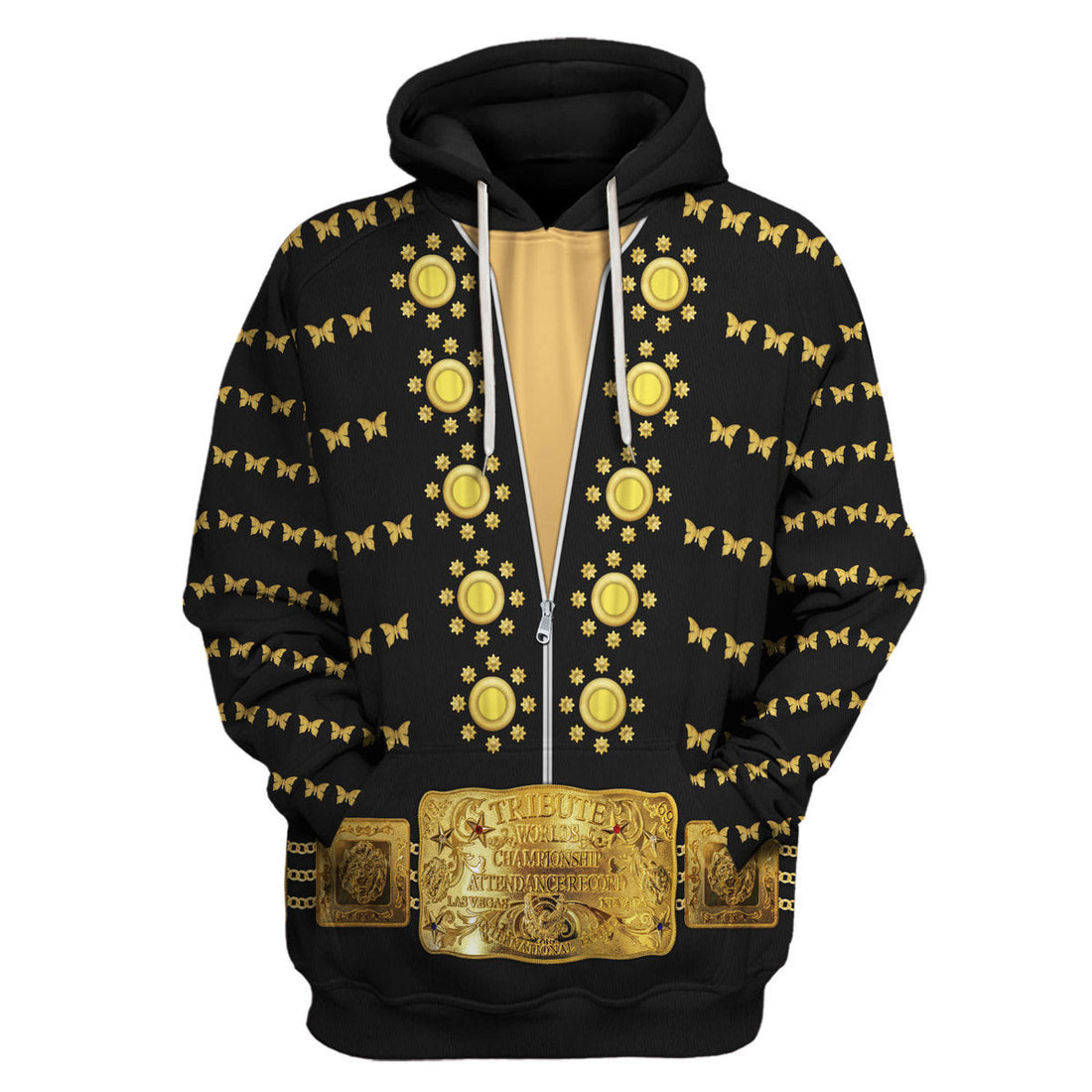 Elvis Butterfly Jumpsuit Costume Hoodie Sweatshirt T-Shirt Tracksuit