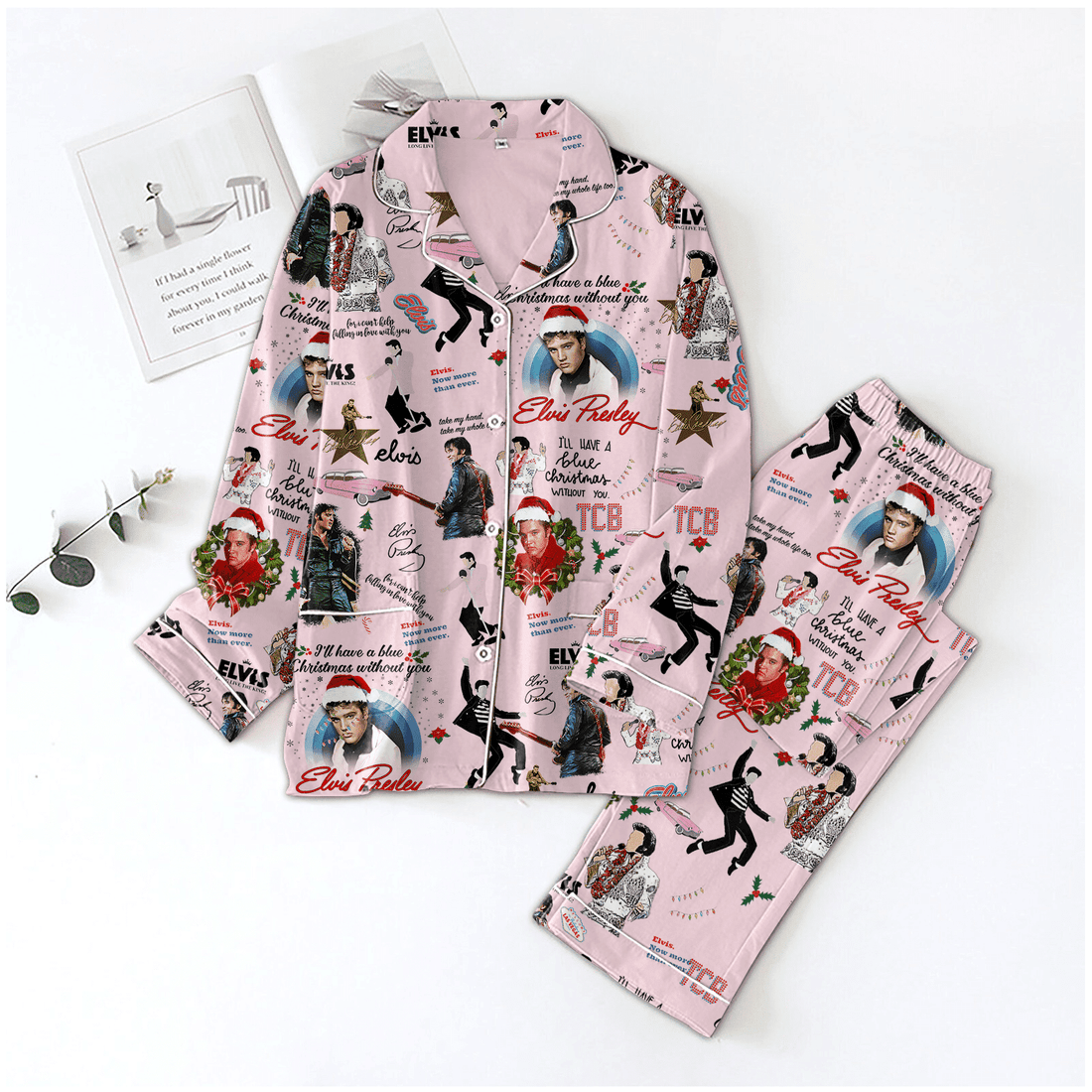 Premium ELV Women's Christmas Pajamas LA