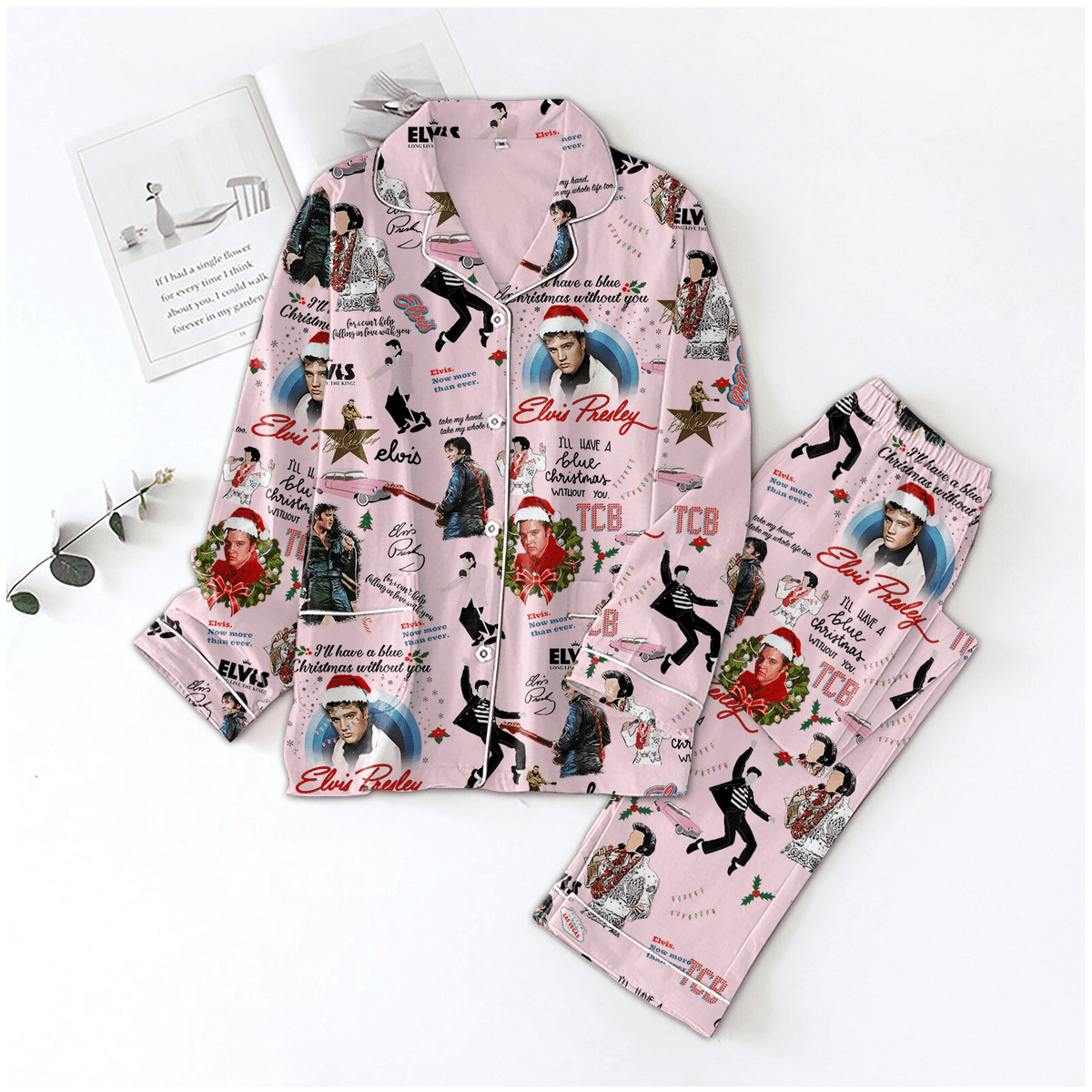 Premium ELV Women's Christmas Pajamas LA
