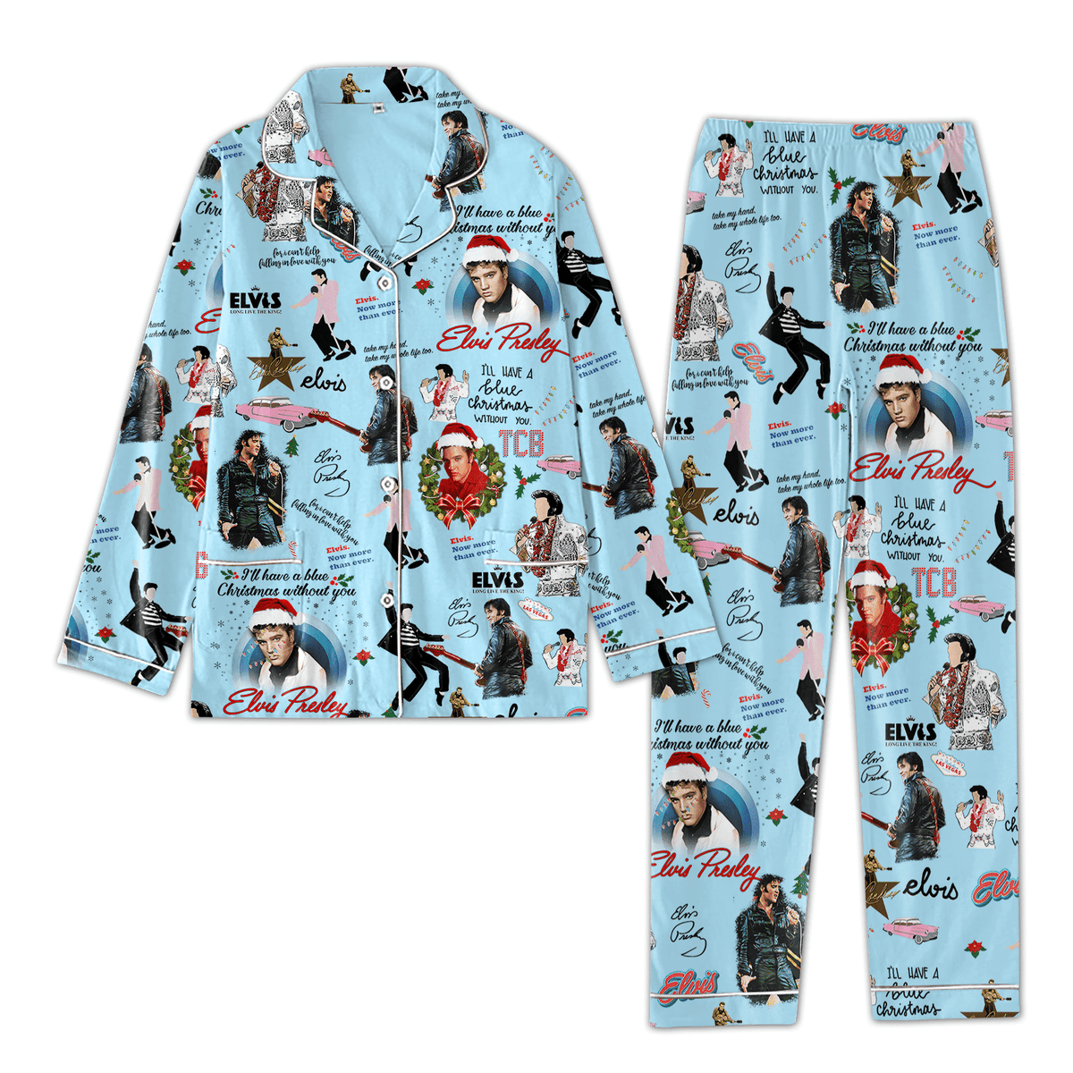 Premium ELV Women's Christmas Pajamas LA