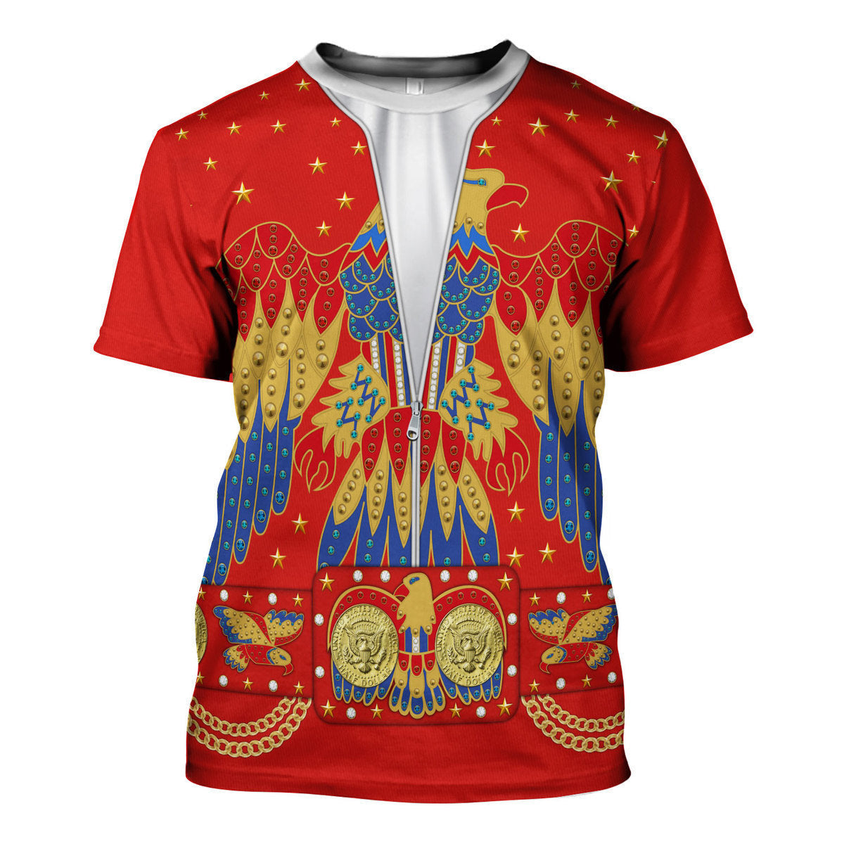 Elvis Presley EAGLE Red Costume Hoodie Sweatshirt T-Shirt Tracksuit