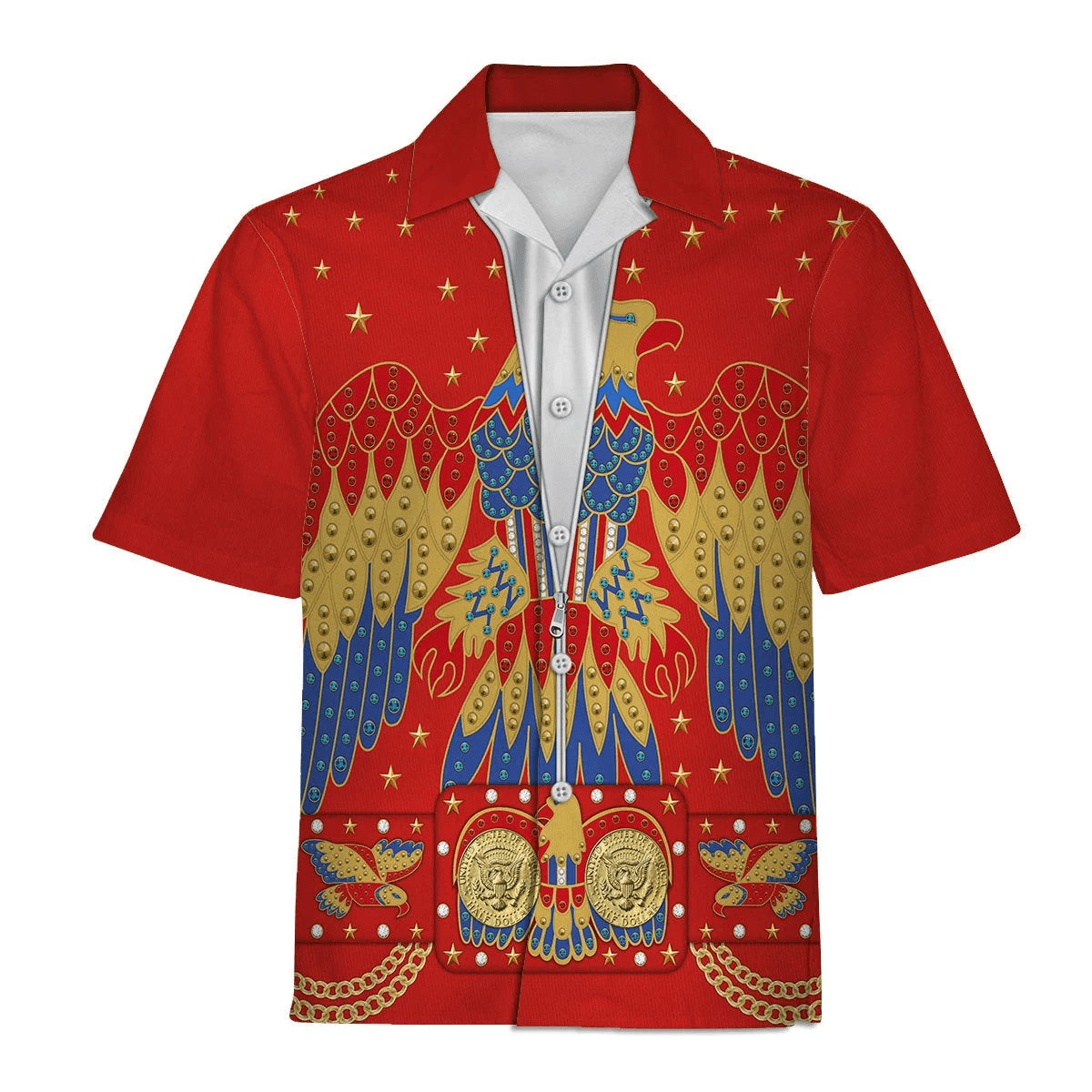 Elvis Presley EAGLE Red Costume Hoodie Sweatshirt T-Shirt Tracksuit