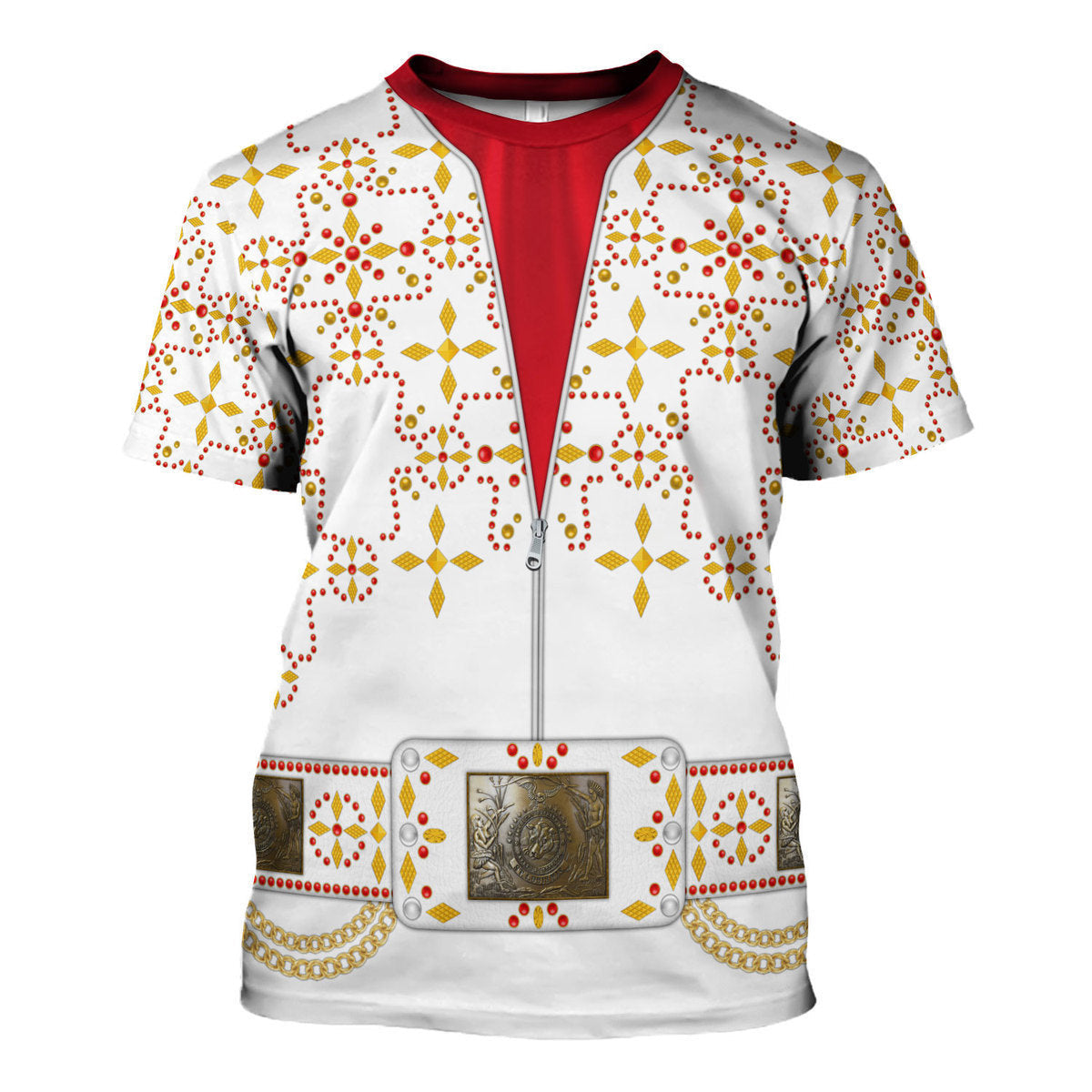 Elvis White Conquistador Jumpsuit Costume Hoodie Sweatshirt T-Shirt Tracksuit