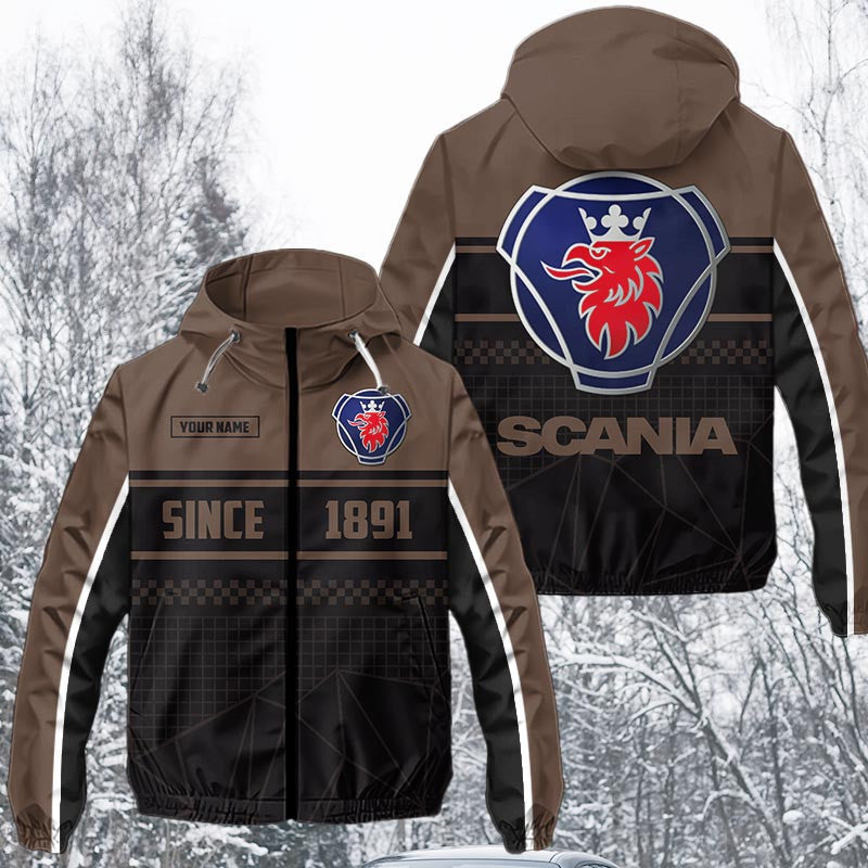 Custom Name SCN Waterproof Jacket Multicolor
