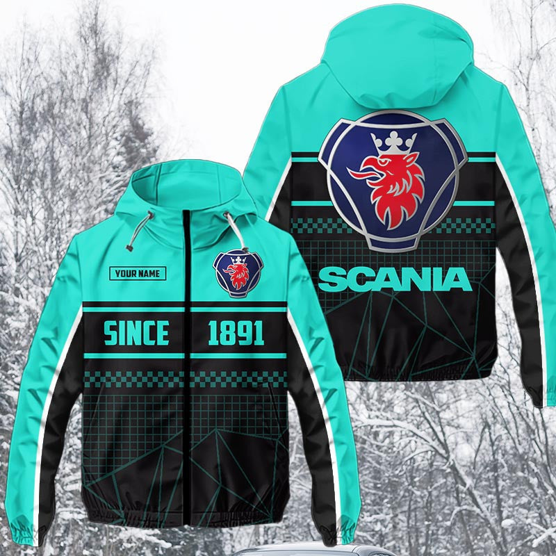 Custom Name SCN Waterproof Jacket Multicolor