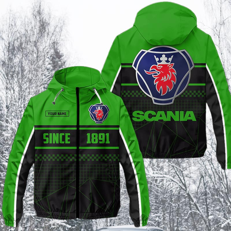 Custom Name SCN Waterproof Jacket Multicolor