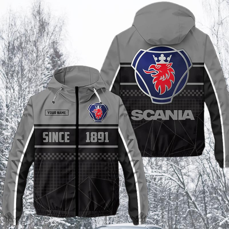 Custom Name SCN Waterproof Jacket Multicolor