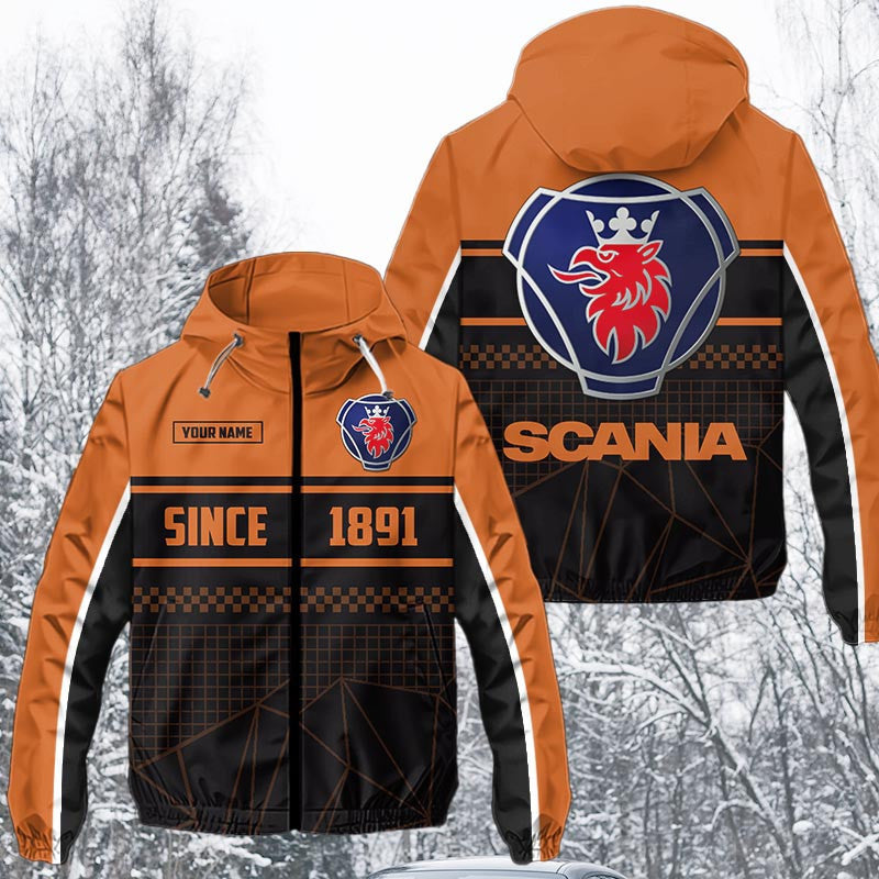 Custom Name SCN Waterproof Jacket Multicolor