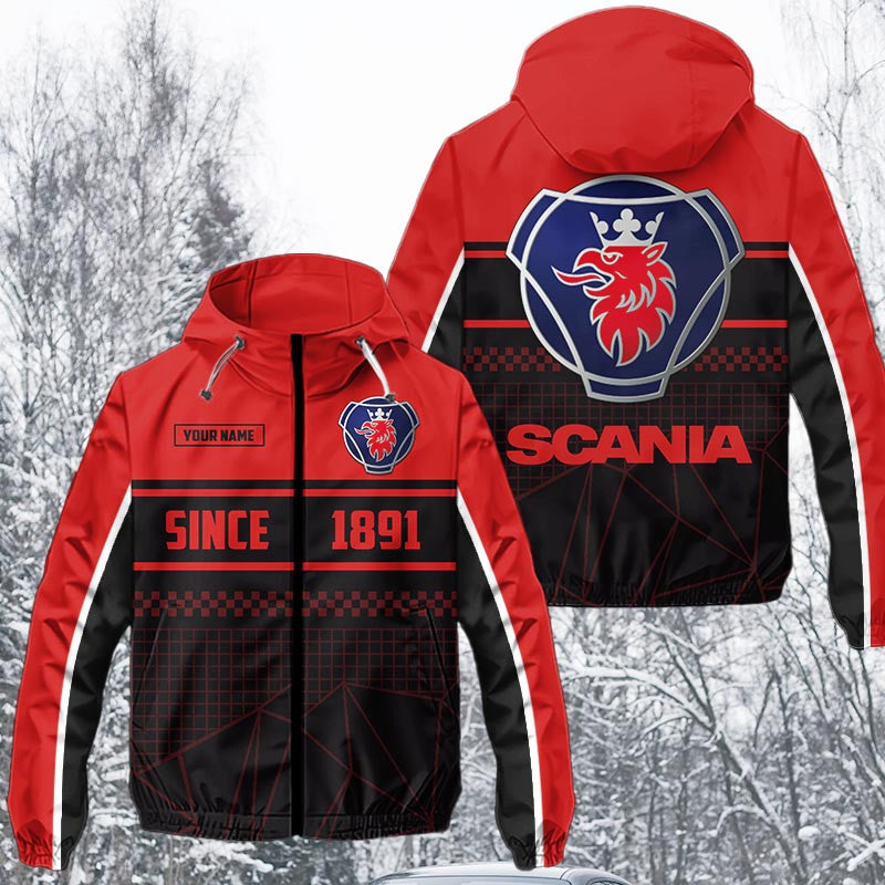 Custom Name SCN Waterproof Jacket Multicolor