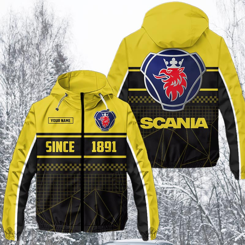 Custom Name SCN Waterproof Jacket Multicolor