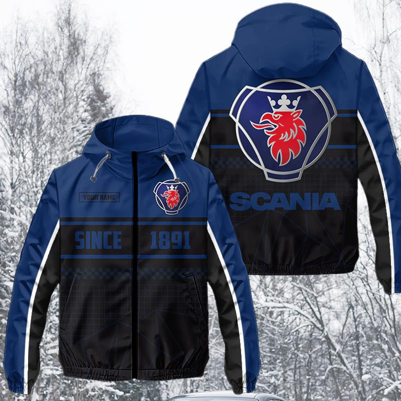 Custom Name SCN Waterproof Jacket Multicolor
