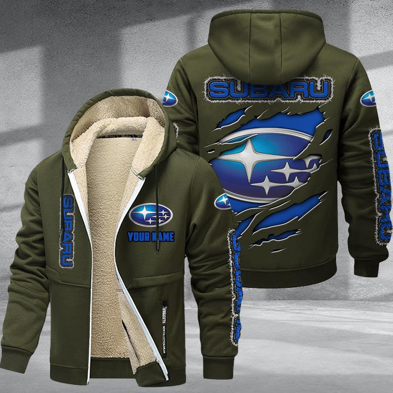 Custom Name SBR DMTZ0067 Hoodie Zip Velvet Coat