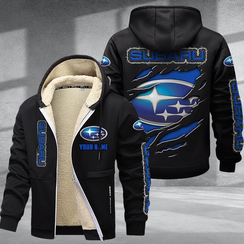 Custom Name SBR DMTZ0067 Hoodie Zip Velvet Coat