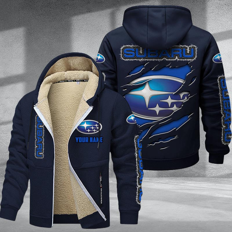 Custom Name SBR DMTZ0067 Hoodie Zip Velvet Coat