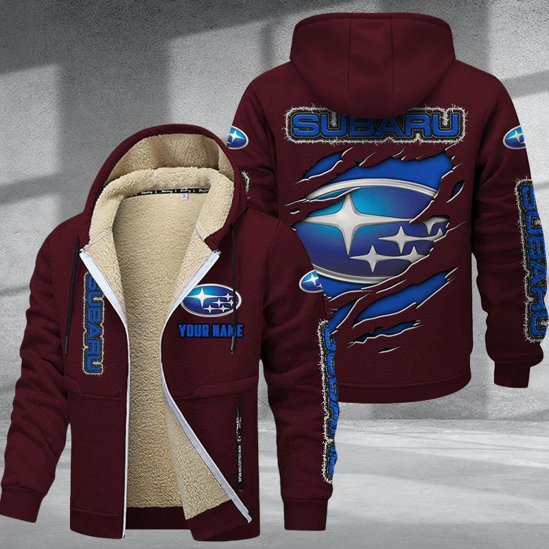 Custom Name SBR DMTZ0067 Hoodie Zip Velvet Coat