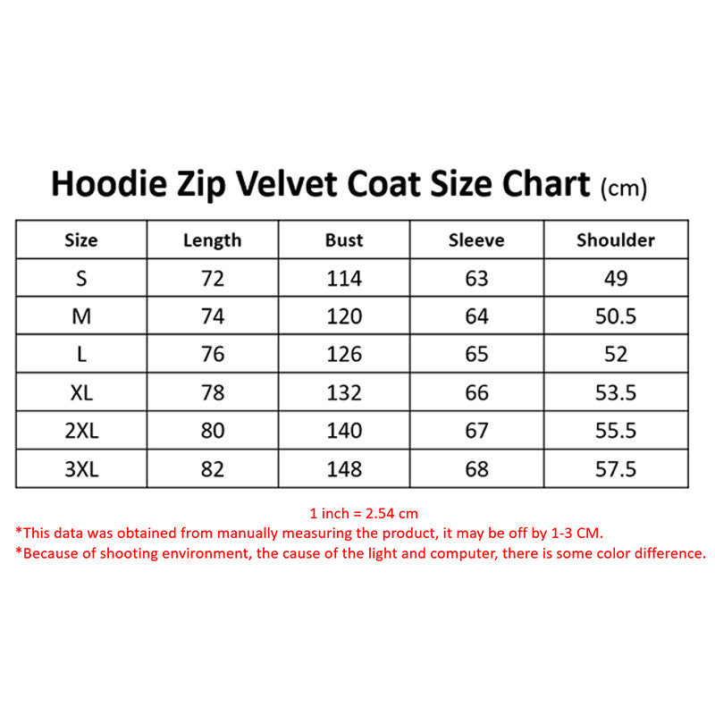 SCN DMTZ0061 Hoodie Zip Velvet Coat