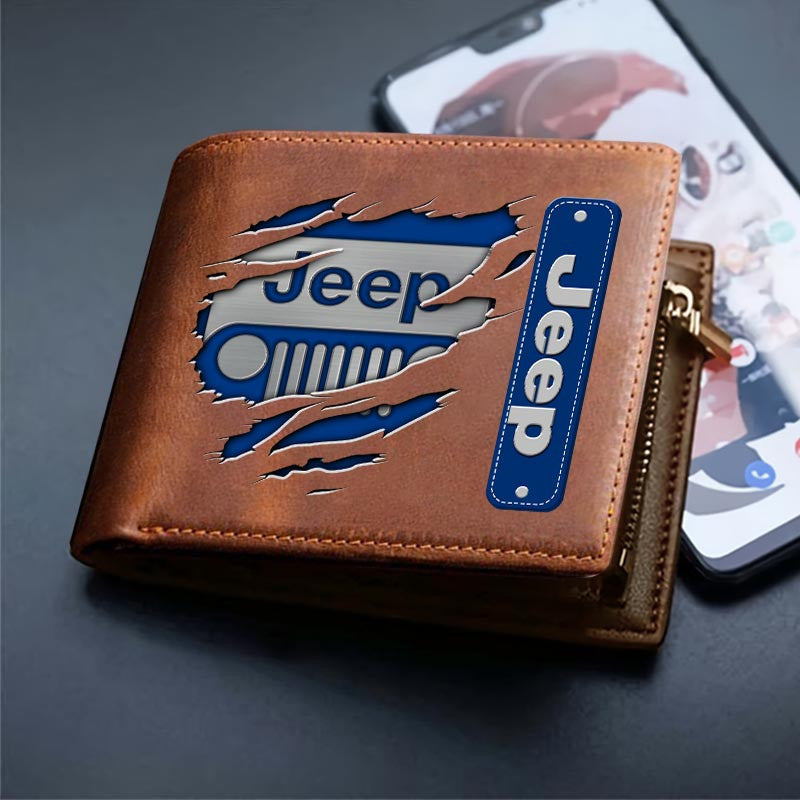 Custom Name JP DMHD1232 2D Leather Wallet Multicolor