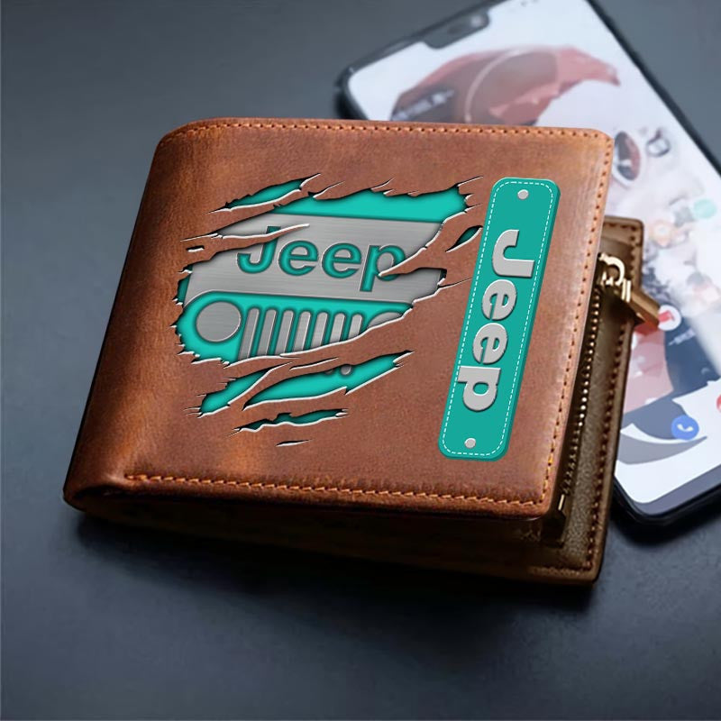 Custom Name JP DMHD1232 2D Leather Wallet Multicolor