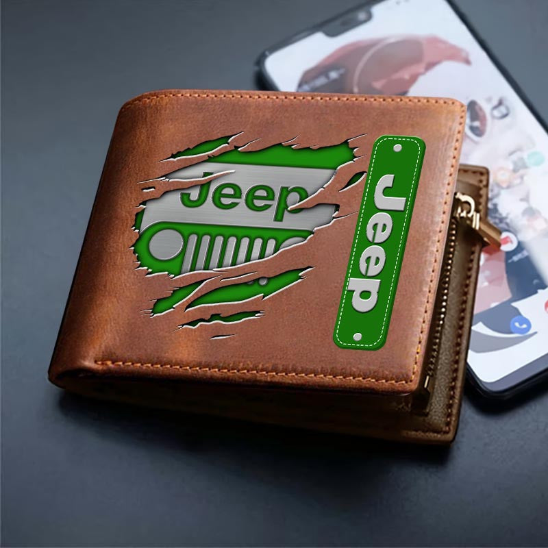 Custom Name JP DMHD1232 2D Leather Wallet Multicolor