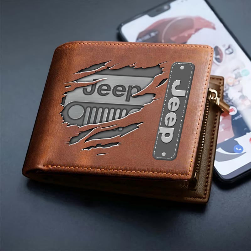 Custom Name JP DMHD1232 2D Leather Wallet Multicolor