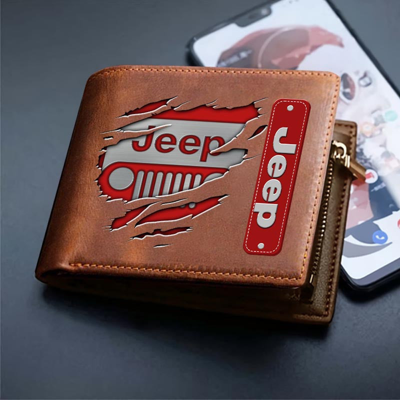 Custom Name JP DMHD1232 2D Leather Wallet Multicolor