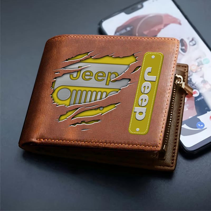 Custom Name JP DMHD1232 2D Leather Wallet Multicolor